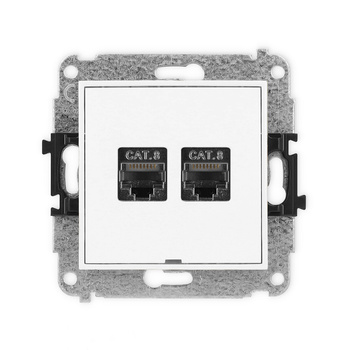 KARLIK MINI 25MGKBO-12  Gniazdo komputerowe podwójne 2xRJ45