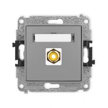 KARLIK ICON 27IGRCA-1  Gniazdo pojedyńcze  RCA (typu cinch - żółty