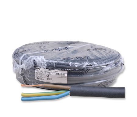 ELPAR Przewód H05RR-F 300/500V OW 3x1,5 mm2 gumowy czarny 5901854403229