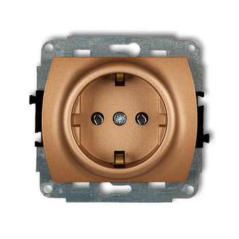 KARLIK TREND 8GP-1s Mechanizm gniazda pojedynczego z uziemieniem SCHUKO 2P+Z (bez przesłon torów prądowych)
