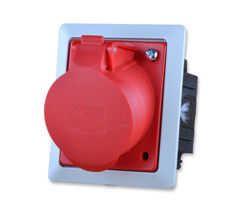 Pce 425-6 pkr gniazdo tablicowe skośne z puszką podtynkową