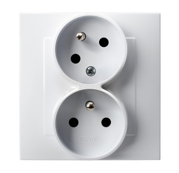 OSPEL SZAFIR GP-2ZC/00 Gniazdo podwójne z uziemieniem niezamienność faz