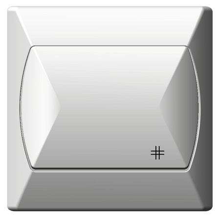 OSPEL AKCENT ŁP-4A/00 Łącznik krzyżowy biały