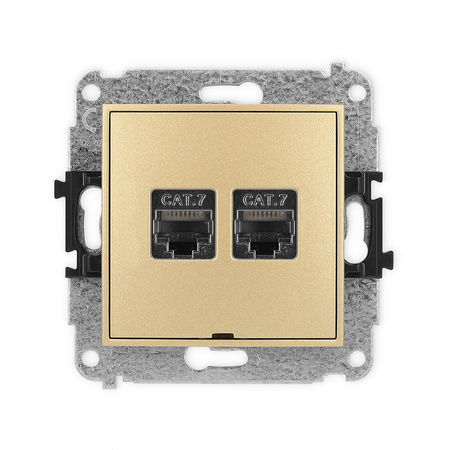 KARLIK ICON 29IGKBO-10  Gniazdo komputerowe podwójne 2xRJ45