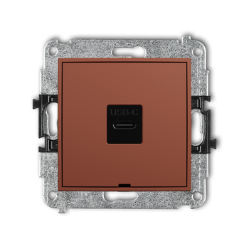 KARLIK MINI 63MGUSBBO-7 Mechanizm gniazda pojedynczego 1xUSB C-C, bez pola opisowego