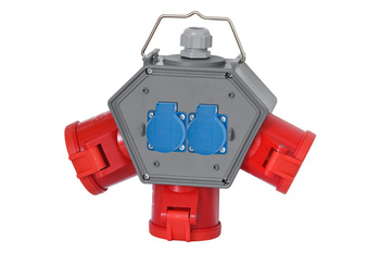 F-ELEKTRO F3.0612  Rozdzielnica  POLYBOX gn 2x16/5, 32/5, 2x230V