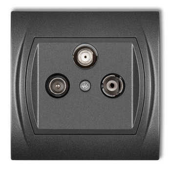 KARLIK LOGO 11LGS  Gniazdo abonenckie RTV-SAT końcowe 1