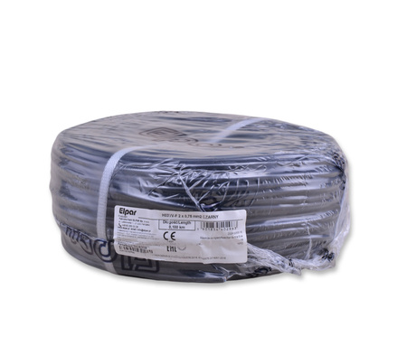 ELPAR Przewód H03VV-F OMY 300/300V 2x0,75 mm2 czarny 5901854402963