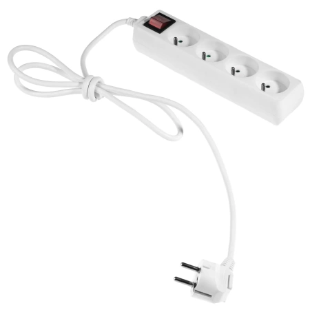 Plastrol Przedłużacz z czterokrotnym gniazdem ECO 4X2p+Z 10A 3m W-97493