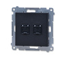 Kontakt Simon 55 t62.01/149 gniazdo komputerowe podwójne rj45 kat. 6e