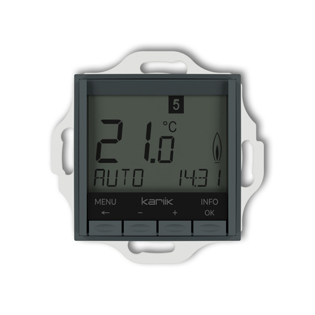 KARLIK ICON 28IRT-3.2 Mechanizm uniwersalnego elektronicznego tygodniowego regulatora temperatury (podświetlenie niebieskie)