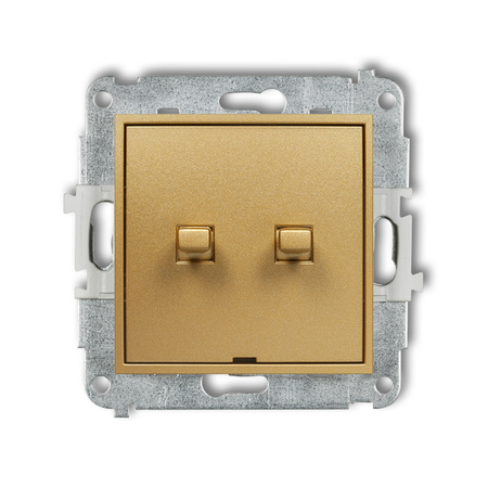 KARLIK MINI 29MWPUS-33.1 Łącznik podwójny schodowego w stylu amerykańskim (jeden klawisz bez piktogramów)