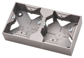 Ospel impresja PNP-2Y/23 Puszka instalacyjna podwójna tytan