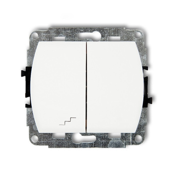 KARLIK TREND WP-10L.1 Łącznik jednobiegunowy  ze schodowym podświetlany  (wspólne zasilanie)