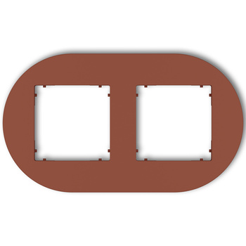 KARLIK MINI 63MRTO-2 Ramka uniwersalna podwójna okrągła z tworzywa