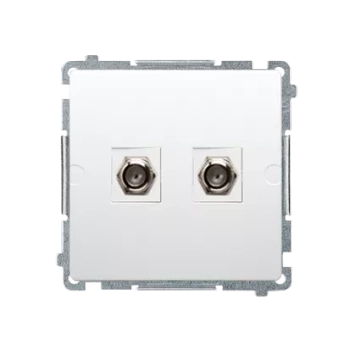 Kontakt-Simon Basic Gniazdo antenowe typu "F" podwójne BMAF2.01/11