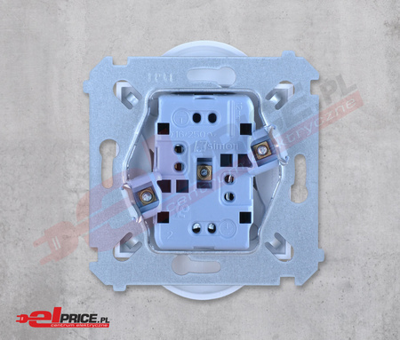 Simon 54 dgz2mz.01/11 gniazdo podwójne z bolcem