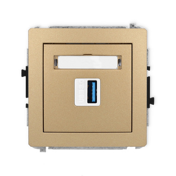 KARLIK DECO 8DGUSB-5  Gniazdo pojedyńcze  USB A-A 3.0