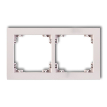 KARLIK DECO 40DR-2 Ramka uniwerstalna podwójna z tworzywa DECO Pastel Matt