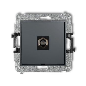 KARLIK ICON 28IGFBO-1  Gniazdo antenowe pojedyńcze  typu F (SAT) niklowany