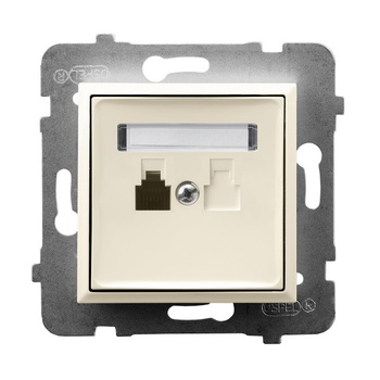 Ospel aria GPT-1U/m/27 Gniazdo telefoniczne pojedyncze