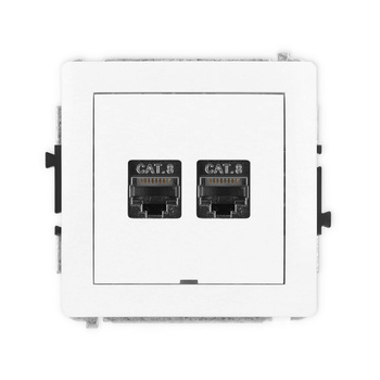KARLIK DECO DGKBO-12  Gniazdo komputerowe podwójne 2xRJ45