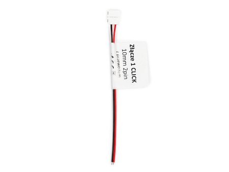 LED line® złączka do taśm LED CLICK CONNECTOR pojedyncza 10 mm 2 PIN z przewodem