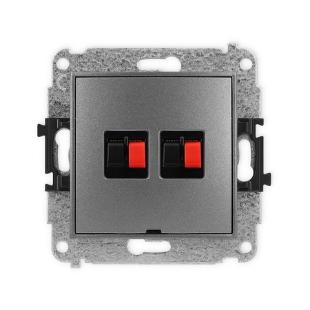 KARLIK ICON 11IGGBO-2  Gniazdo głośnikowe podwójne
