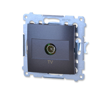 Simon 54 dak1.01/48 gniazdo antenowe 1x tv naziemna dvbt2