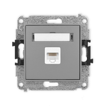 KARLIK ICON 27IGK-1  Gniazdo komputerowe pojedyńcze  1xRJ45