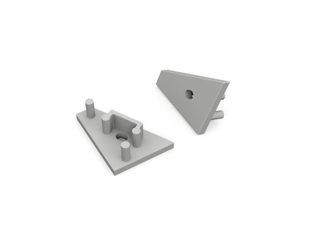 Zaślepka CORNER10 gen2 z otworem szary