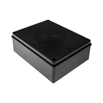 Puszka hermetyczna 240x190x90, bez dławików, czarna, bezhalogenowa, odporna na UV, IP65