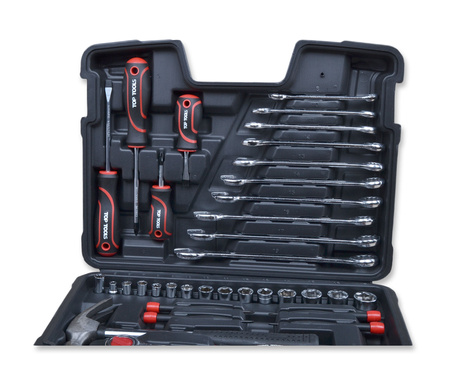 Top tools zestaw narzędzi 1/4'' 3/8'' 73szt. Klucze walizka