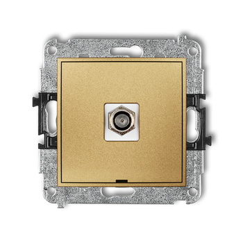 KARLIK ICON 29IGFBO-1  Gniazdo antenowe pojedyńcze  typu F (SAT) niklowany