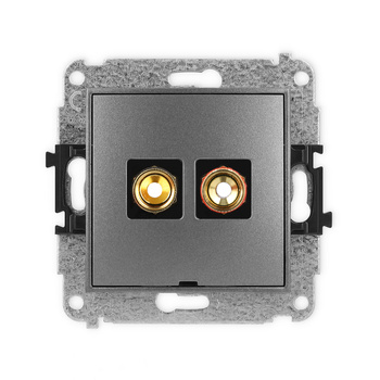 KARLIK MINI 11MGGBO-4  Gniazdo głośnikowe pojedyńcze