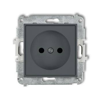 KARLIK MINI 28MGP-1p  Gniazdo pojedyńcze  bez uziemienia 2P (przesłony torów prądowych)