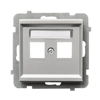 OSPEL SONATA GPK-2R/p/38 Obudowa gniazda podwójnego Keystone prosta