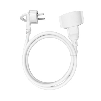 Przedłużacz domowy jednogniazdowy, 1x2P+Z (schuko) 5m,kabel PVC H05VV-F 3x1,5mm², 230VAC/16A