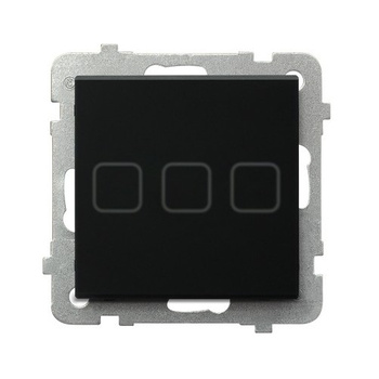 OSPEL SONATA TOUCH ŁPD-13RS/m/79 Łącznik dotykowy potrójny z podświetleniem