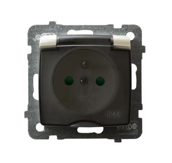 OSPEL KARO GPH-1SZP/m/42/d Gniazdo bryzgoszczelne z/u IP-44 Przesłony