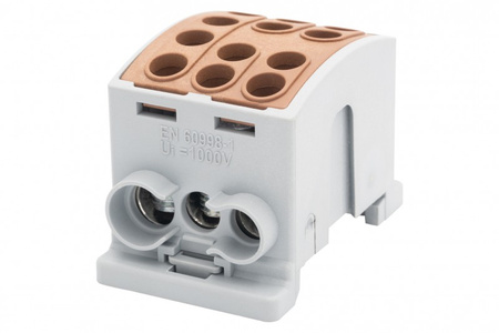 F-ELEKTRO F2.0376 Zacisk HLK 125A-3 (1x35,2x25 / 1x35,2x25)-brązowy