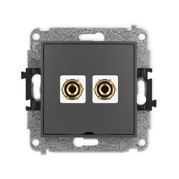 KARLIK MINI 28MGGBO-3  Gniazdo głośnikowe pojedyńcze