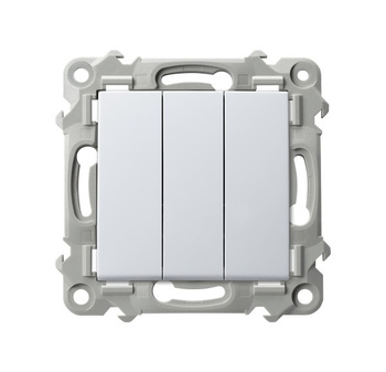 OSPEL SZAFIR ŁP-13Z/m/00 Łącznik potrójny biały