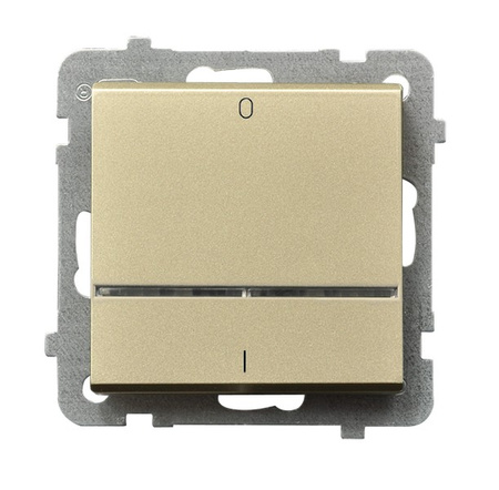 OSPEL SONATA ŁP-11RS/m/39 Łącznik dwubiegunowy z podświetleniem