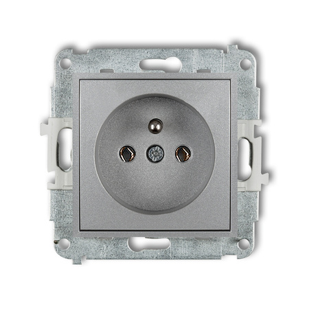 KARLIK ICON 7IGP-1z  Gniazdo pojedyńcze  z uziemieniem 2P+Z (bez przesłon torów prądowych)