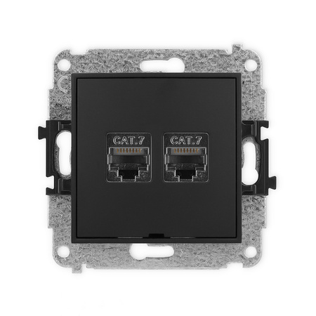 KARLIK MINI 12MGKBO-10  Gniazdo komputerowe podwójne 2xRJ45