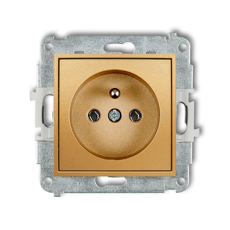 KARLIK ICON 29IGP-1z  Gniazdo pojedyńcze  z uziemieniem 2P+Z (bez przesłon torów prądowych)