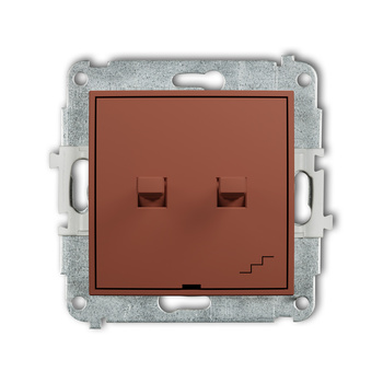KARLIK ICON 63IWPUS-10.1 Mechanizm łącznika jednobiegunowego ze schodowym w stylu amerykańskim (wspólne zasilanie)