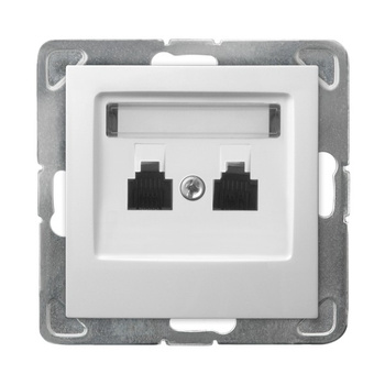 Ospel impresja GPT-2YR/m/00 Gniazdo telefoniczne podwójne równoległe