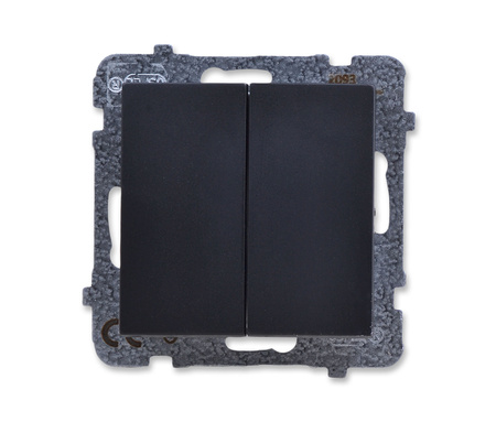 OSPEL AS ŁP-19G/m/33 Łącznik podwójny krzyżowy czarny metalik